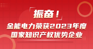 振奮！金能電力榮獲2023年度國家知識產(chǎn)權(quán)優(yōu)勢企業(yè)